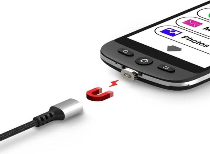 Productafbeelding Swissvoice S510-M met portemonnee hoesje, senior mobiele telefoon met whatsapp en videobellen (16 GB, Zwart, Dubbele SIM, 4G)