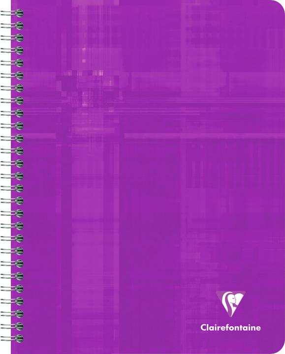 Image du produit Clairefontaine Cahier à spirales (17 x 22 cm, Quadrillé, Couverture rigide)