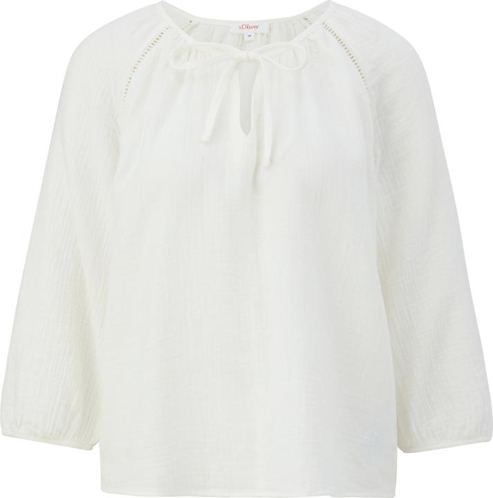 Immagine prodotto s.Oliver Bluse Blusenshirt aus Baumwolle mit elastischen Bündchen (44)
