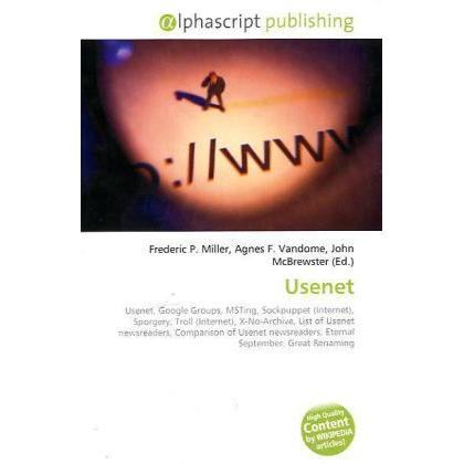 Thumbnail - Usenet, Fachbücher von Agnes F. Vandome, Frederic P. Miller, John McBrewster