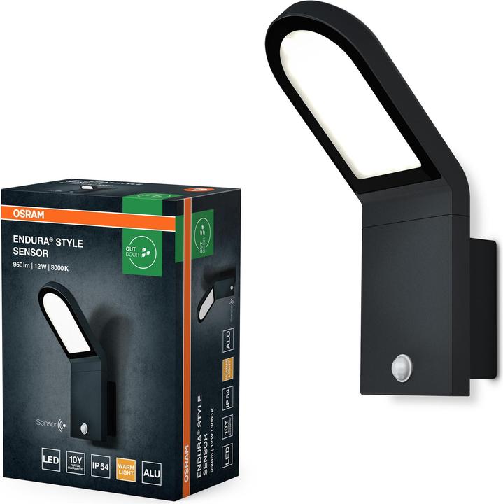 Produktbild Osram ENDURA® STYLE WALL 12W Dark Gray (740 lm, IP44)