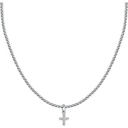 Morellato, Halsschmuck, Timeless steel necklace with a cross SCZ1288