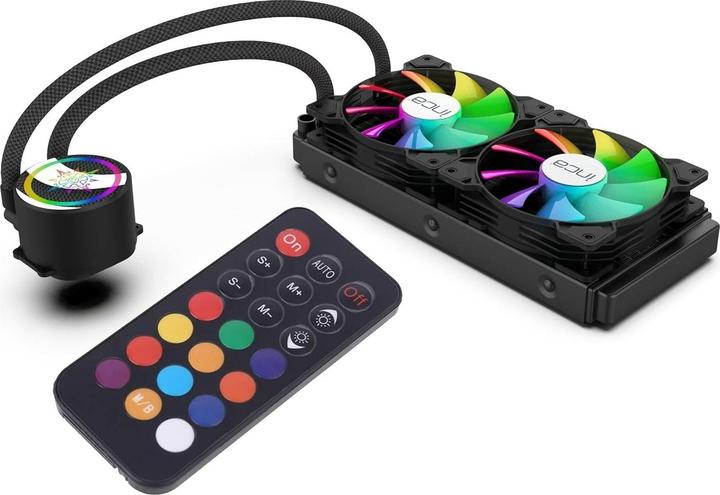 Actual product image Inca ISS-02XN CPU LIQUID cooler PWM fan