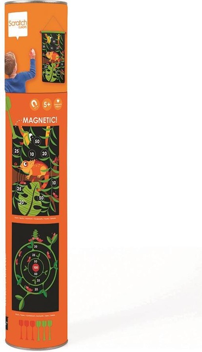 Immagine prodotto Scratch Dart Game Jungle, grande (Inglese, Spagnolo, Italiano, Tedesco, Francese, Olandese)