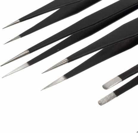 Produktbild Ueli Express 7 in 1 Profi Metall Pinzetten Set ESD Safe