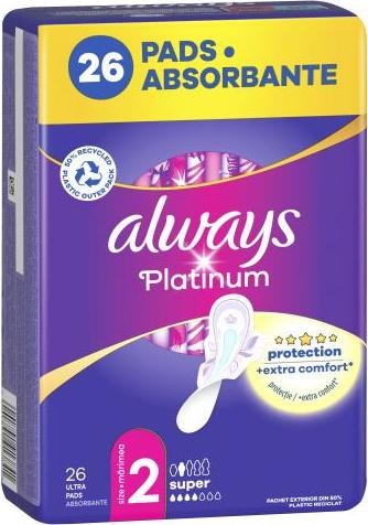 Image du produit Always Platinum Super (26 x, Tampons sanitaires)