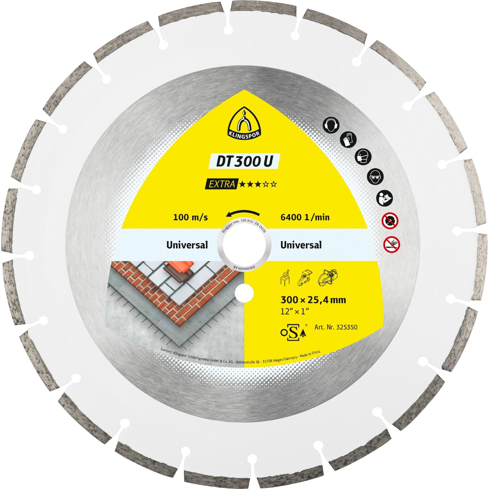 Klingspor, Sägeblatt, DT 300 U Extra - Diamanttrennscheibe 350 x 25,4 mm