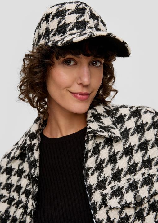 Produktbild S.Oliver Hut Kappe mit Hahnentrittmuster