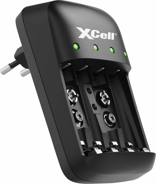Productafbeelding XCell BC-X500 Ronde cel lader NiMH 9 V blok, Micro (AAA), Mignon (AA) (1 Pcs., 9V Block, AA, AAA, Lader zonder batterij)