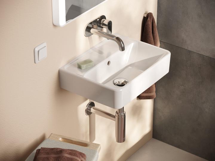 Image du produit hansgrohe Xanuia Q lave-mains, sans trou de robinetterie, avec trop-plein, 450x340mm, blanc (340 mm, 450 mm)