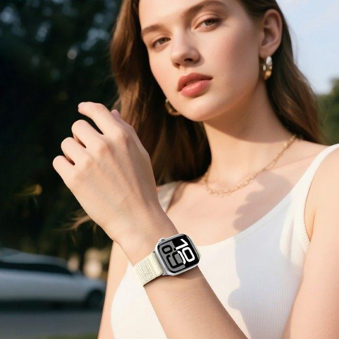 Immagine prodotto Dux Ducis Strap Apple Watch 42/44/45/46/49MM YE Nylon Braided Loop Wrist Strap Starlight (42 mm, 44 mm, 45 mm, 46 mm, 49 mm, Nylon)