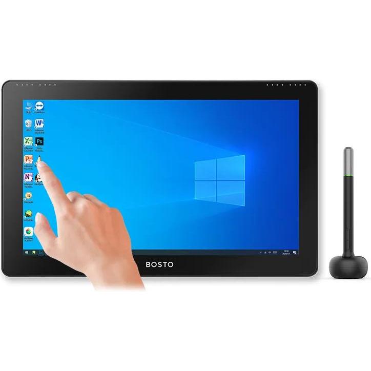 Bosto All-in-one Tablet Studio 16HD (15.60", 5080 lpi), Grafiktablett, Schwarz
