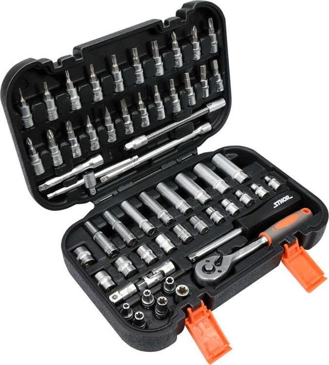 Produktbild Toya Sthor 58643 – Werkzeug-Set 1/4 Zoll, 56-teilig