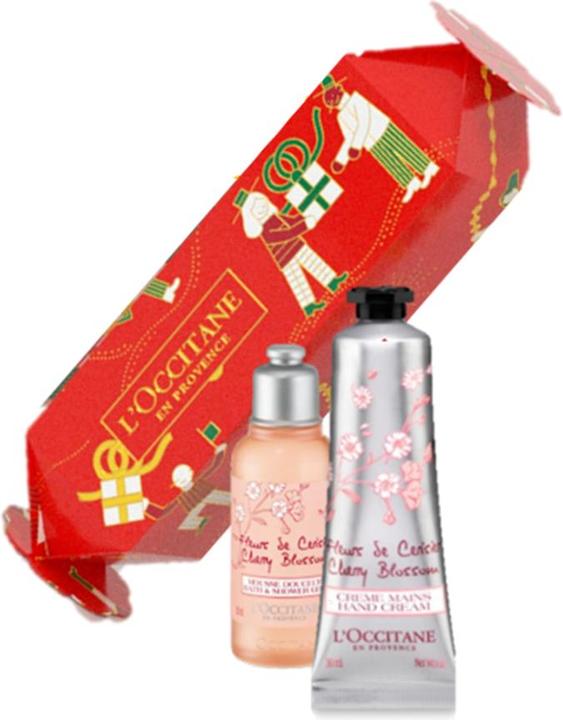 L'Occitane Christmas 2021 Crack Fleurs Cerisier (Set soin du corps)