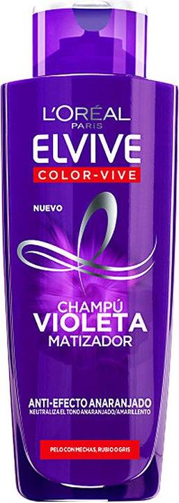 L'Oréal Paris ELVIVE COLOR-VIVE VIOLETA champú matizador 200 ml (200 ml, Flüssiges Shampoo)