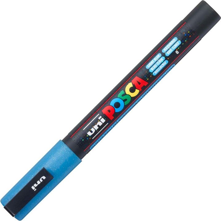 Image du produit Posca Marqueur fin PC-3M (Paillettes Bleu clair, 1.30 mm, 1 x)