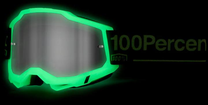 Produktbild 100% Accuri 2 Goggle Glow - Mirror Silver Lens (Grau Fluo, Mirror Silver)