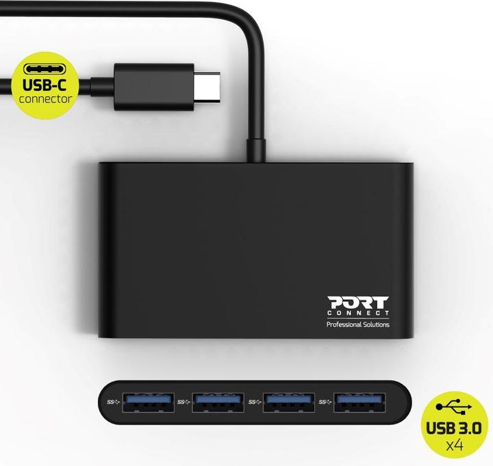 Immagine prodotto Port Designs Hub USB 3.0 di tipo C a 4 porte (USB-C, 4 porte)