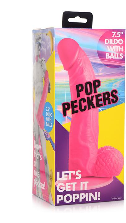 Produktbild Pop Peckers Poppin Dildo 19 cm - Pink