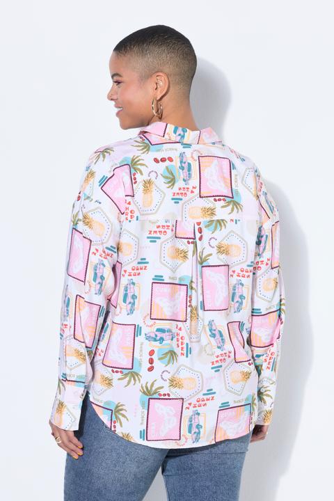 Immagine prodotto Studio Untold Camicia dal taglio oversize con stampa in stile patchwork (42)