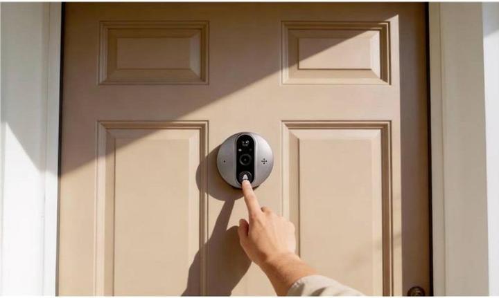 Actual product image Technaxx WLAN Türspion mit Kamera, 3MP Video, 4,3 Zoll LCD Display, Klingel, Nachtsicht, Bewegungsmelder (Digital)