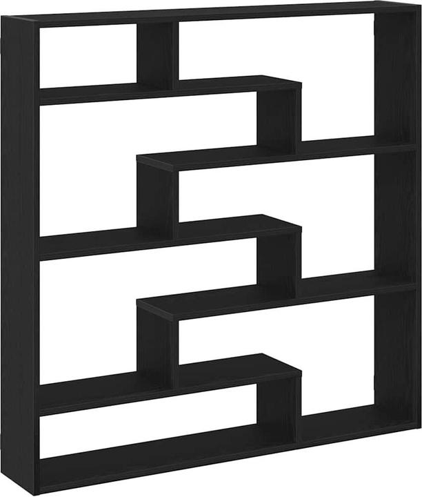 Image du produit vidaXL Étagère cube 7 compartiments Noir Bois composite (100 x 18 x 100 cm)