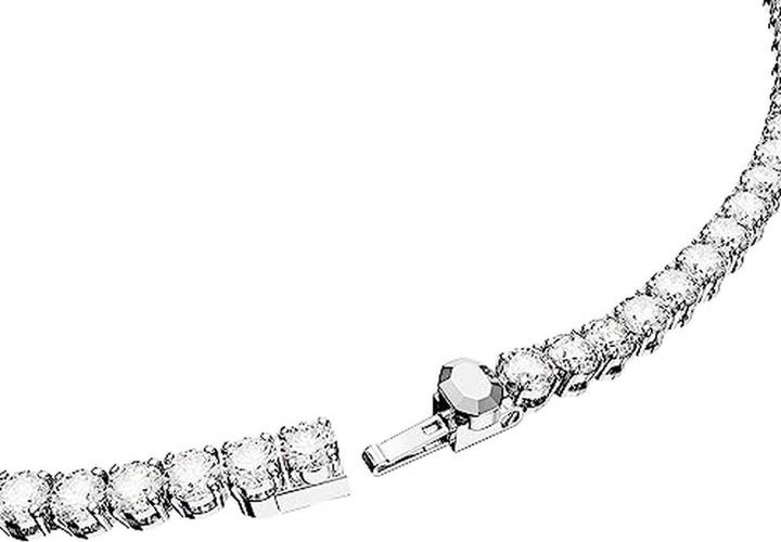 Produktbild Swarovski Matrix Tennis Halskette Rundschliff Klein Weiss (Swarovski Metall, 50 cm)