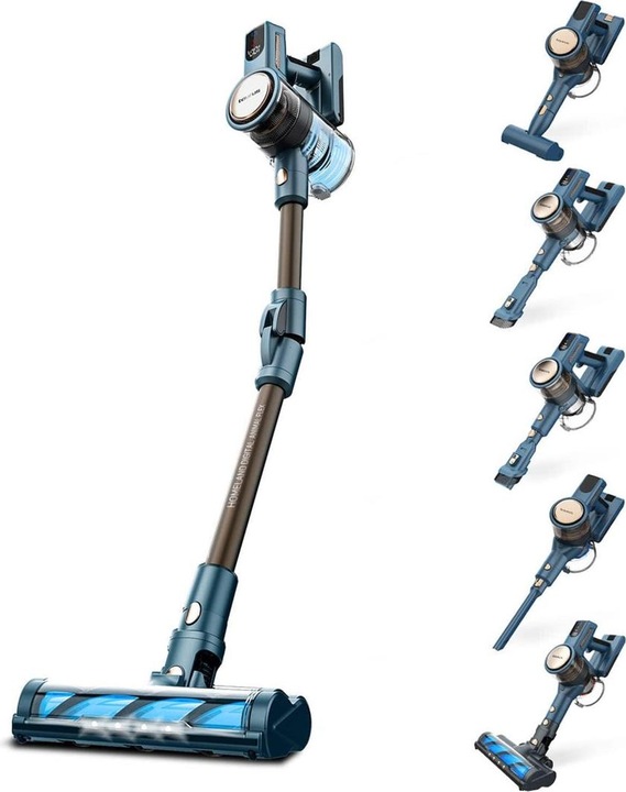 Actual product image Taurus HOMELAND DIGITAL ANIMAL FLEX Upright Vacuum Cleaner Black Blue Gold Bagless