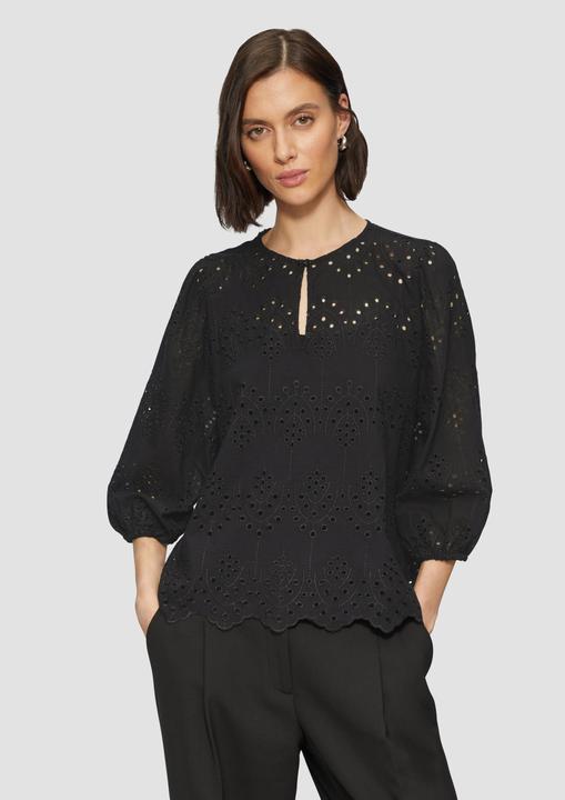 Immagine prodotto s.Oliver Bluse Semitransparente Bluse aus Broderie Anglaise (34)