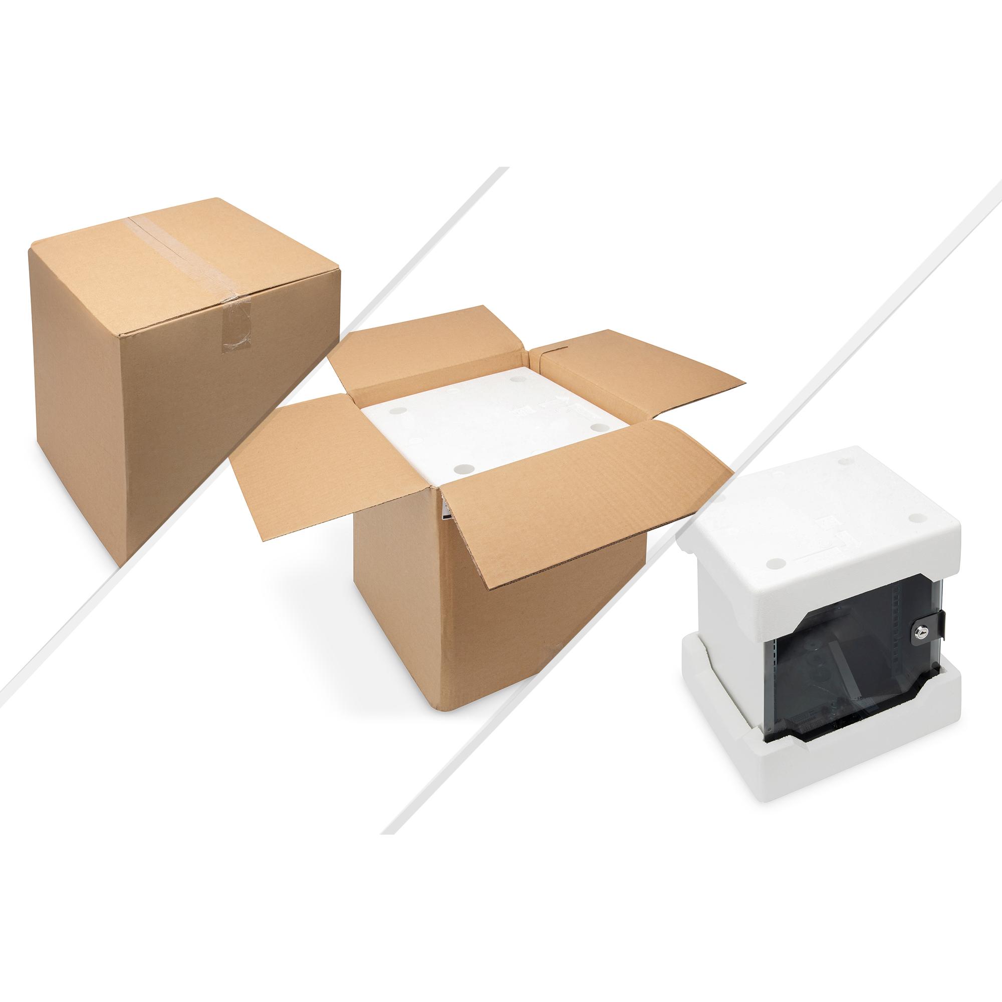 Thumbnail - Digitus RackRAL 7035 DN-10 05-U (6 HE, 10 Zoll Rack), Serverschrank, Grau