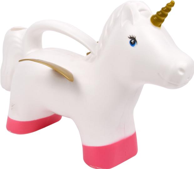 Actual product image Esschert Design Watering Can Unicorn 1.7 l, Gold Pink White (1.70 l)
