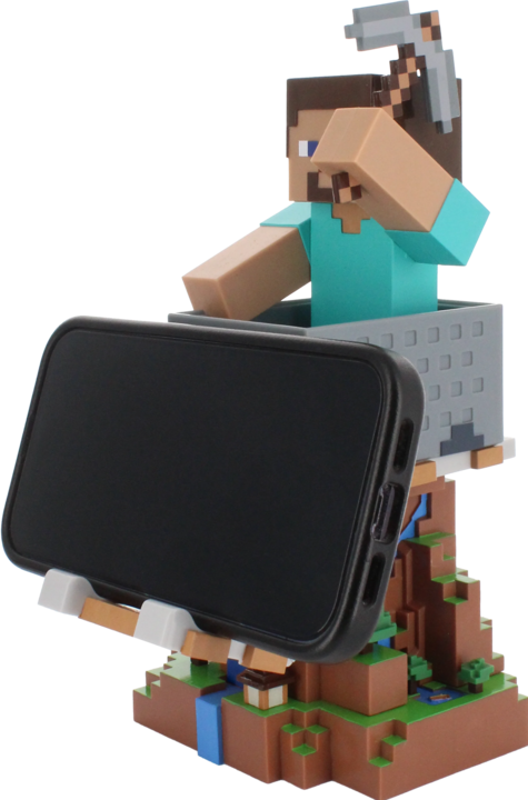 Produktbild Exquisite Gaming Cable Guys R.E.S.T - Minecraft - Steve Support pour Téléphone et Manette (PS5)