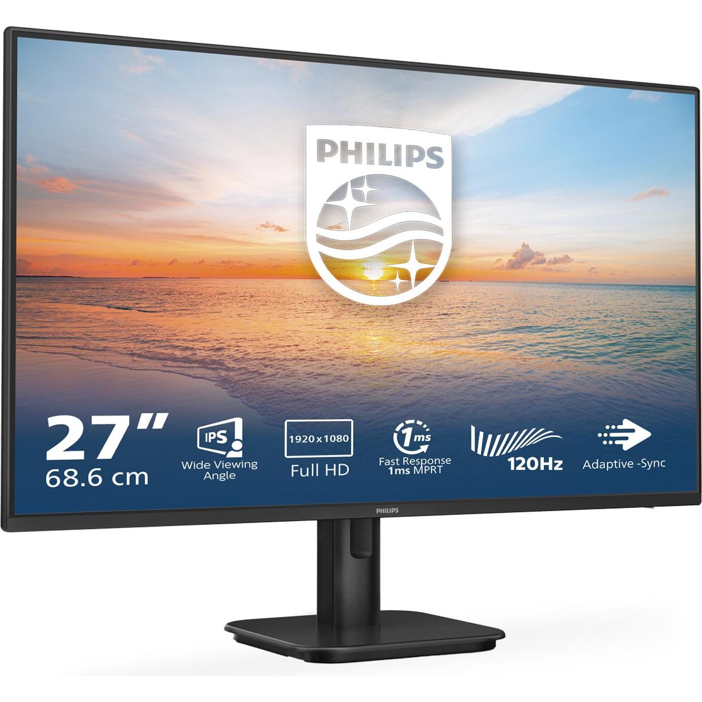 Philips 27E1N1100A/01 (1920 x 1080 Pixel, 27"), Monitor, Schwarz