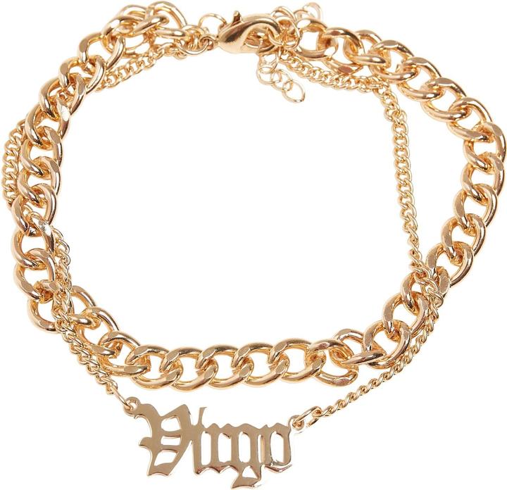 Image du produit Urban Classics Zodiac Golden Anklet - 17154 (80% fer 20% acier inoxydable)