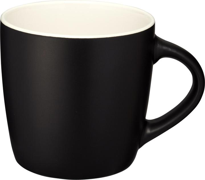 Tazza da caffè to go in porcellana, 350 ml, colore: nero