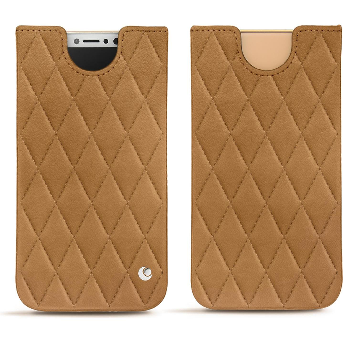 Thumbnail - Noreve Lederschutzhülle (Apple iPhone X), Smartphone Hülle, Braun
