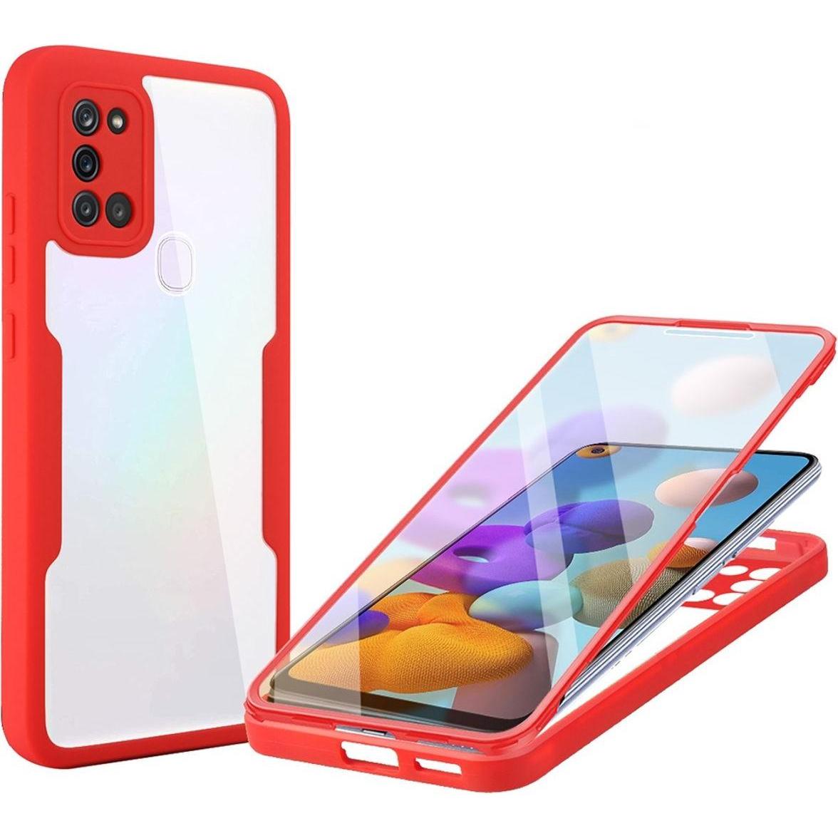 König Design Hülle Handy Schutz für Samsung Galaxy A21s Case Full Cover Tasche Etuis Bumper (Samsung Galaxy A21s), Smart...