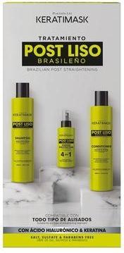 Produktbild Life Keratimask Brazilian Straightening Post Kit Shampoo Conditioner Heat Protector (Haarpflege set)