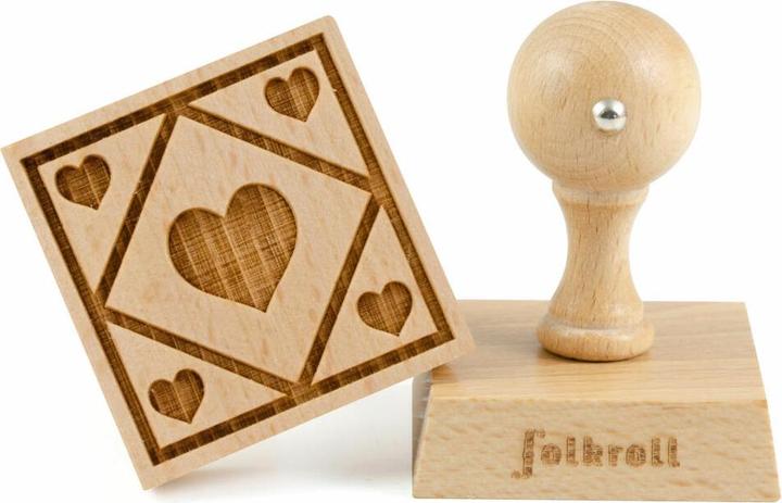 Produktbild Folkroll Karoherz 55x55 mm