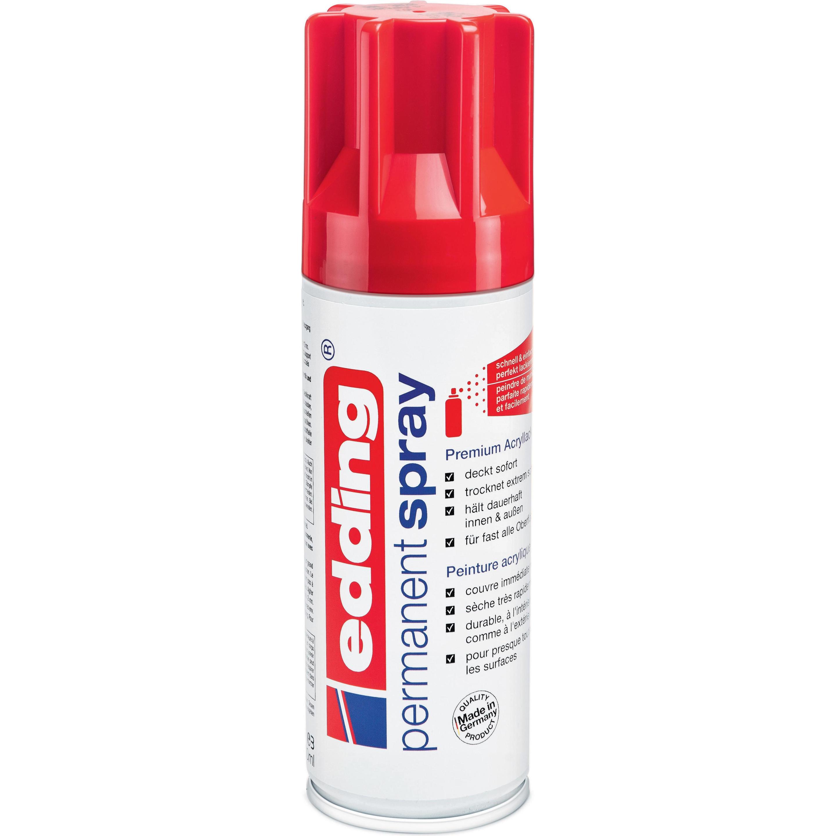 Edding, Lack, Permanentspray (Verkehrsrot, 0.20 l)