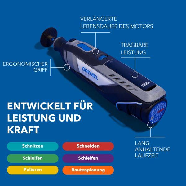 Produktbild Dremel 8250 2.0 Ah 12V Li-Ion 5-tlg. Zubehör