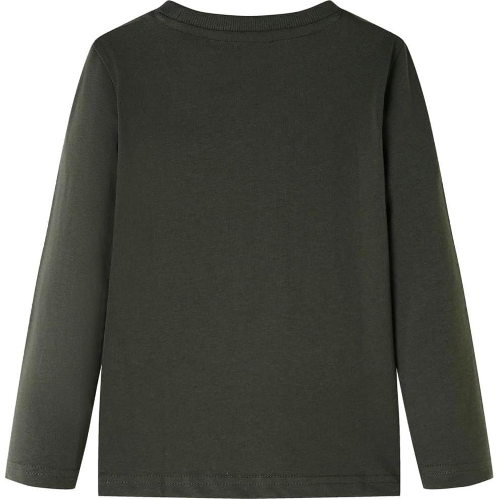 Thumbnail - VidaXL, Jungen, Shirt, Kinder-Langarmshirt Khaki 116,Material: 100, Grün, (116)