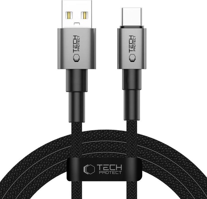 Image du produit Tech-Protect UltraBoost DNA USB-A / USB-C Cable 15W/3A 200cm - Gray (2 m, 15 W)