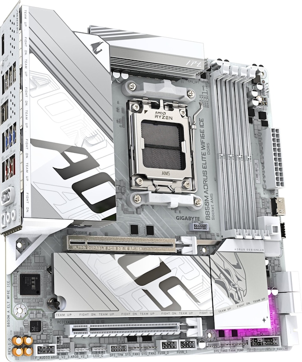 Produktbild Gigabyte B850M AORUS Elite WIFI6E ICE (AM5, AMD B850, mATX)