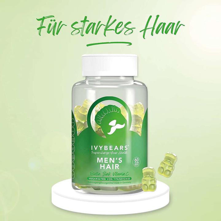 Produktbild IVYBears Haarvitamine für Männer 2er Pack (2 Stück, Gummies, 300 g)