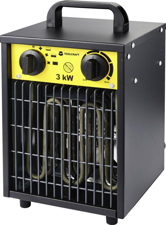 Productafbeelding Toolcraft TO-8578335 Bouwverwarmer 3000W zwart-geel