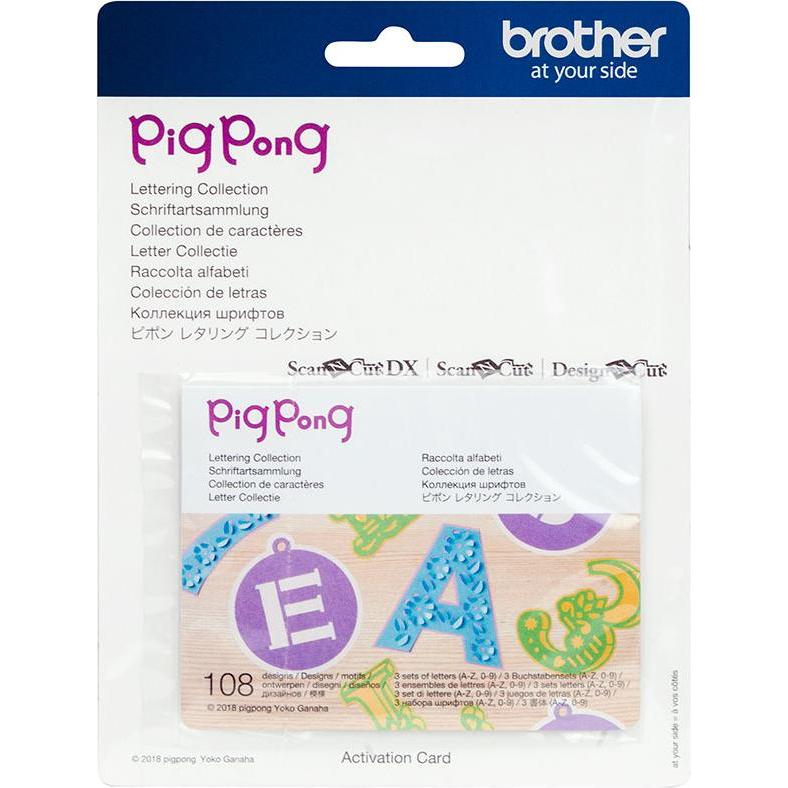 Brother BT Mustersammlung - pigpong lettering 1