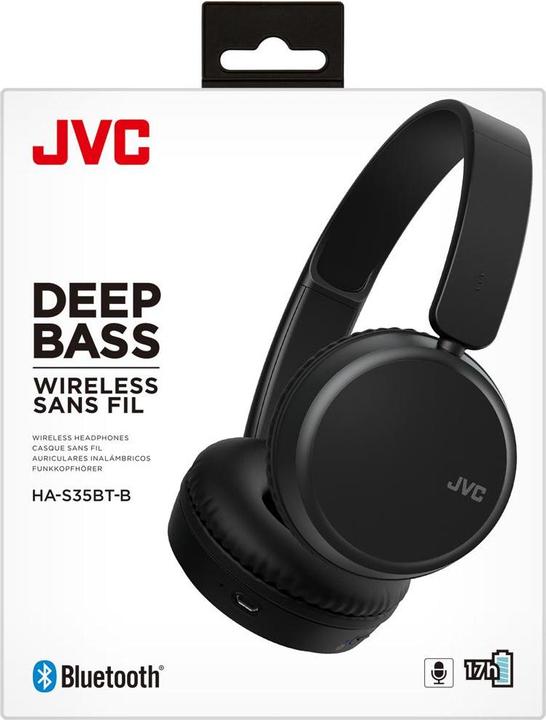 Actual product image JVC HA-S35BT (No noise cancelling, 17 h, Wireless)