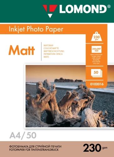 Actual product image Lomond Photo Inkjet Paper Matte 230 g/m2 A4/50 (230 g/m², A4, 50 x)