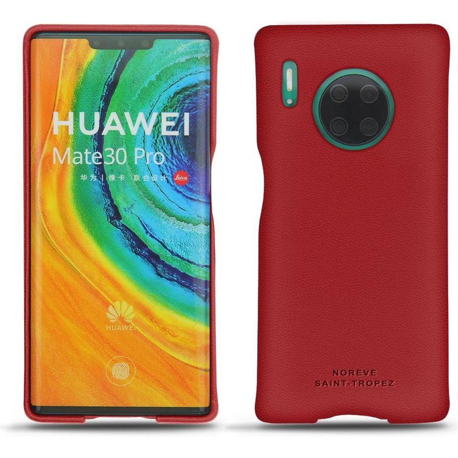 Noreve Lederschutzhülle (Huawei Mate 30 Pro), Smartphone Hülle, Rot